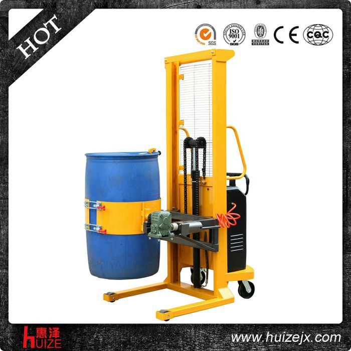 半電動多功能油桶車（單門架，夾塑桶）